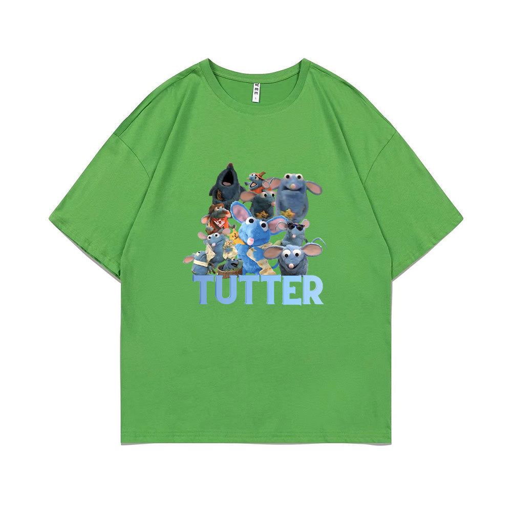 Tutter Rat Meme T-shirt Funny Mouse Print T Shirts