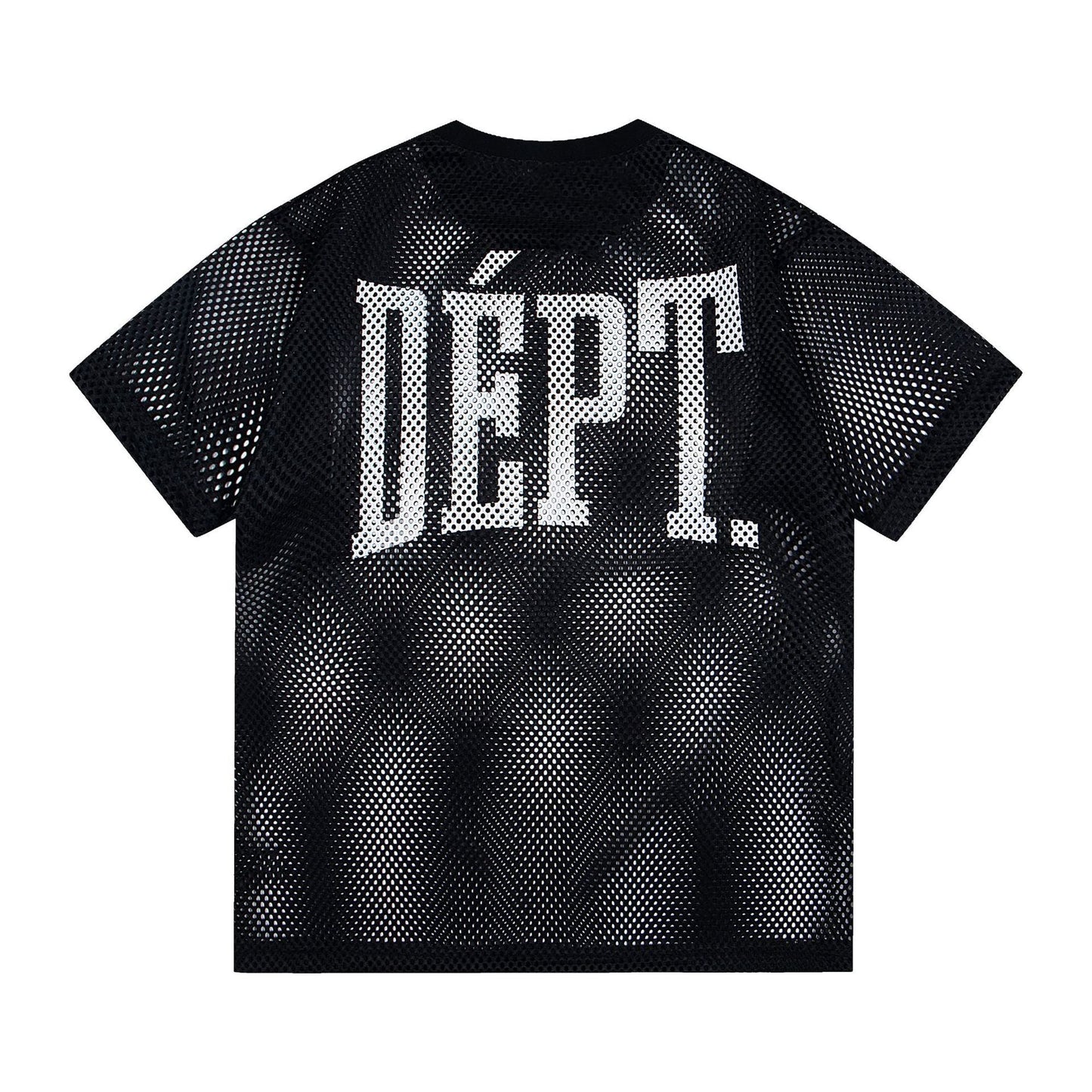 Gallery Dept T-Shirt Alphabet Print Hollow Mesh Short Sleeve T-Shirt