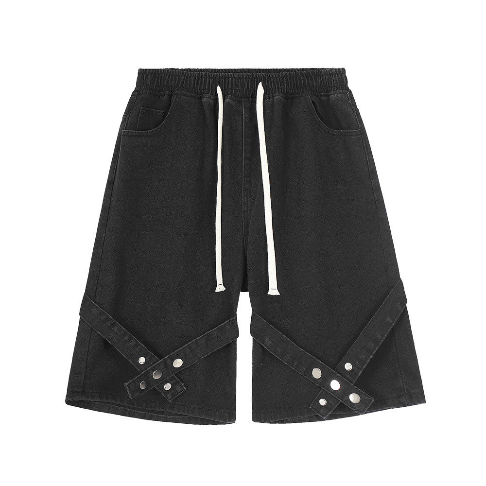 Men Shorts distressed denim shorts loose summer