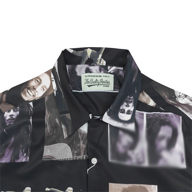 GUILTYPARTIES TIGER Shirts Casual Sleeve Shirt Men