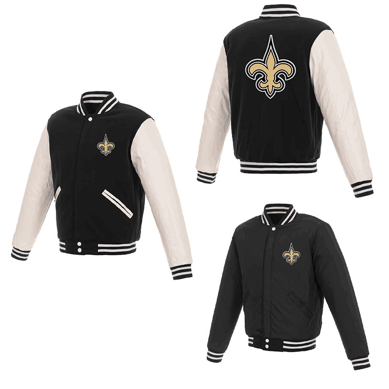 MLB Hoodie Men's Jacket Double-sided Baseball Uniform