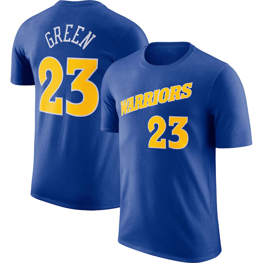 NBA T-Shirts NBAT Shirt Warriors Curry Thomson Green Basketball Jacket Short Sleeve