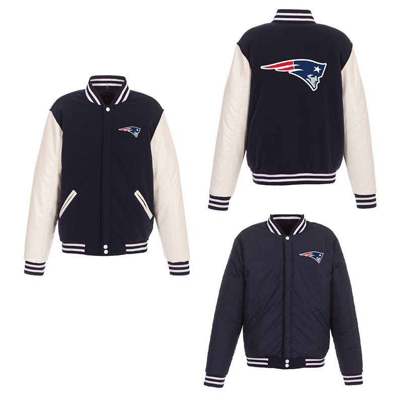 MLB Hoodie Men's Jacket Double-sided Baseball Uniform