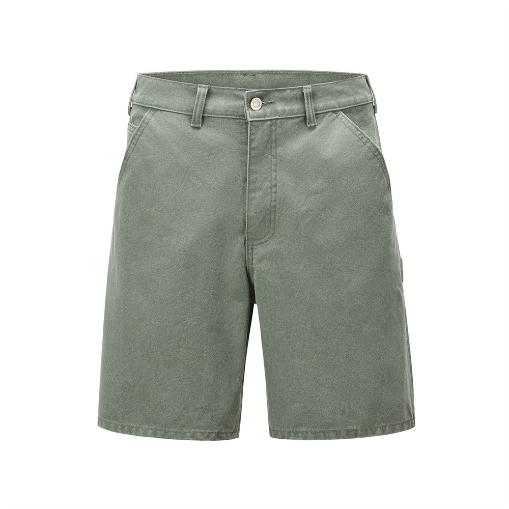 Men Shorts Simple Worn Denim Cargo Pants Loose
