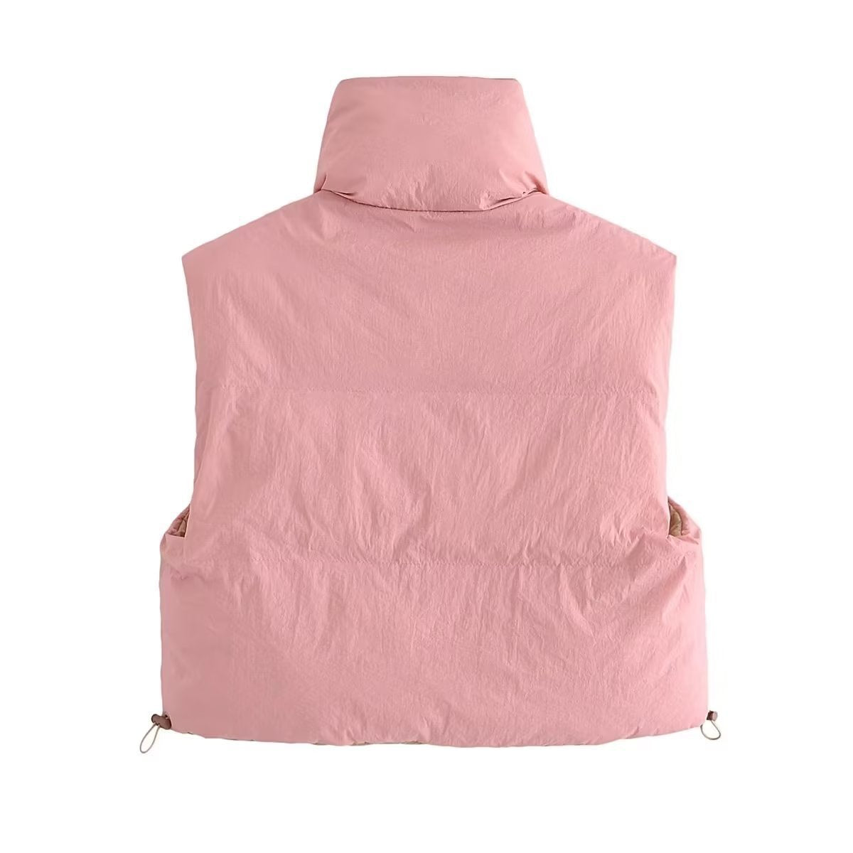 Women Cotton Coat Retro Simple Stand-up Collar Thick down