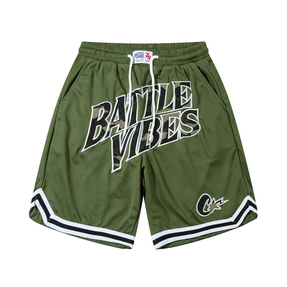 Men Shorts Casual Sports Shorts Embroidery