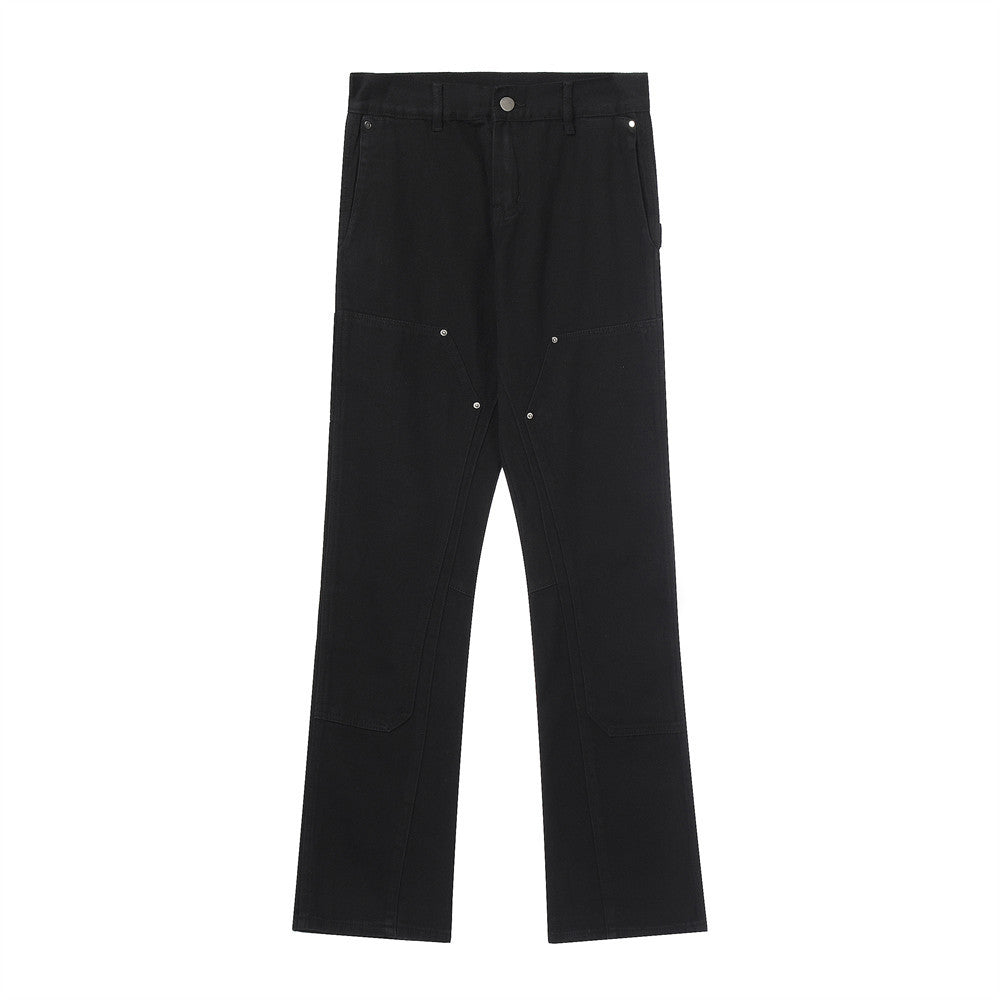Men Jeans Personal Leisure Multi-Pocket Workwear