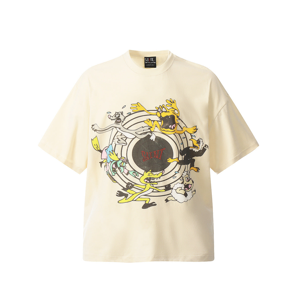 Unisex T-Shirts Saint Michael KEEP FASHINON Anime Print Loose T-Shirt