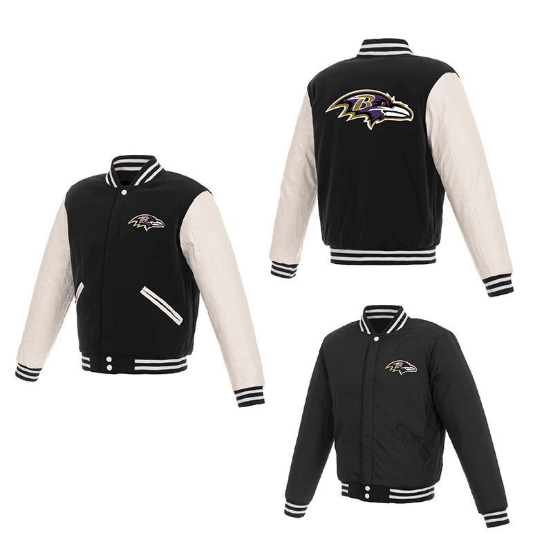 MLB Hoodie Men's Jacket Double-sided Baseball Uniform
