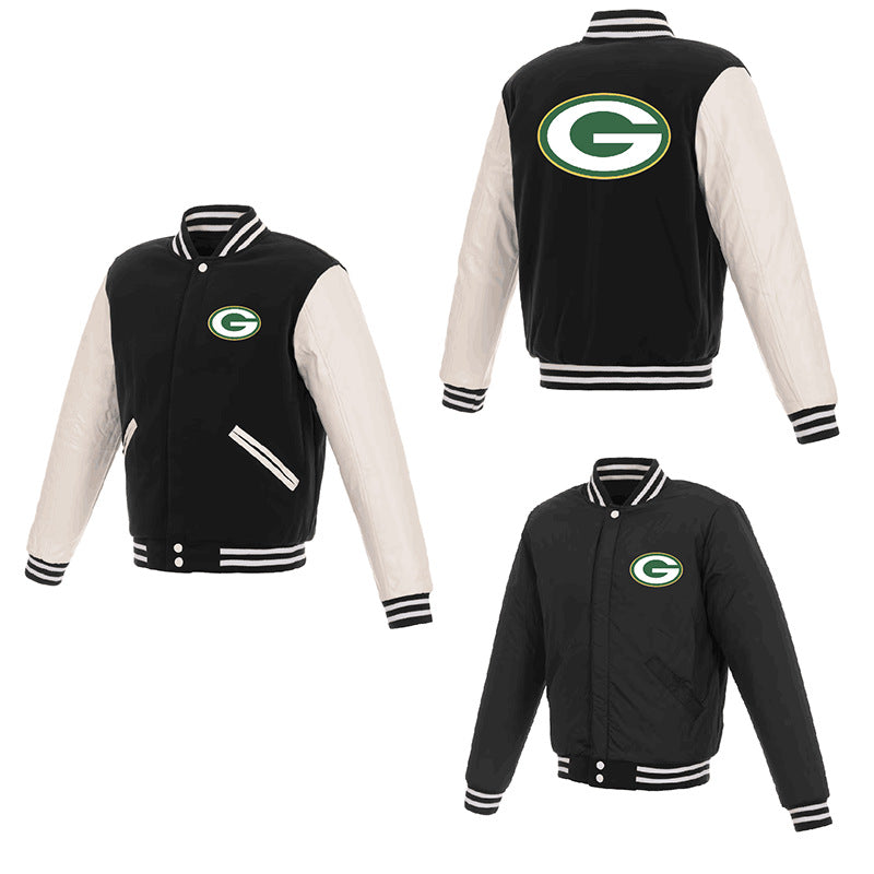MLB Hoodie Men's Jacket Double-sided Baseball Uniform
