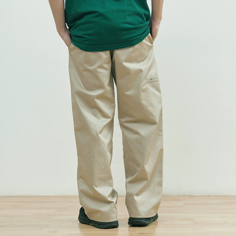 Men Sweatpants Simple Solid Color Straight Cargo Pants Loose Wide Leg Casual Trousers