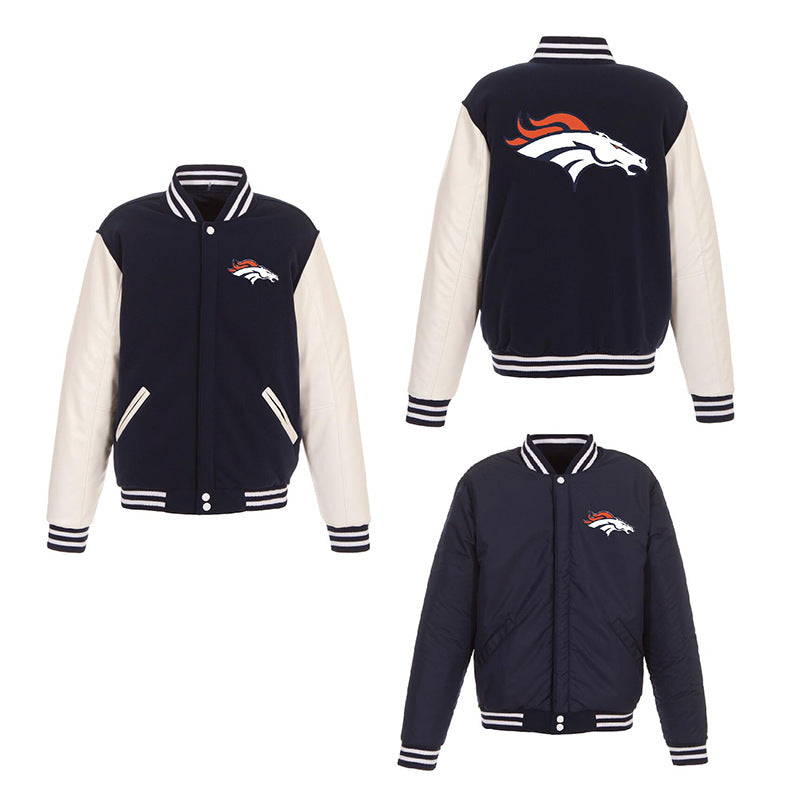 MLB Hoodie Men's Jacket Double-sided Baseball Uniform