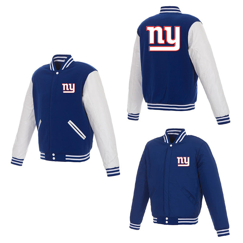MLB Hoodie Men's Jacket Double-sided Baseball Uniform