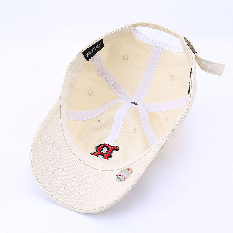 Dodgers and Yankees Baseball Cap 47brand Baseball Cap Female Summer Soft Top Big Logo B Letter Male Beige