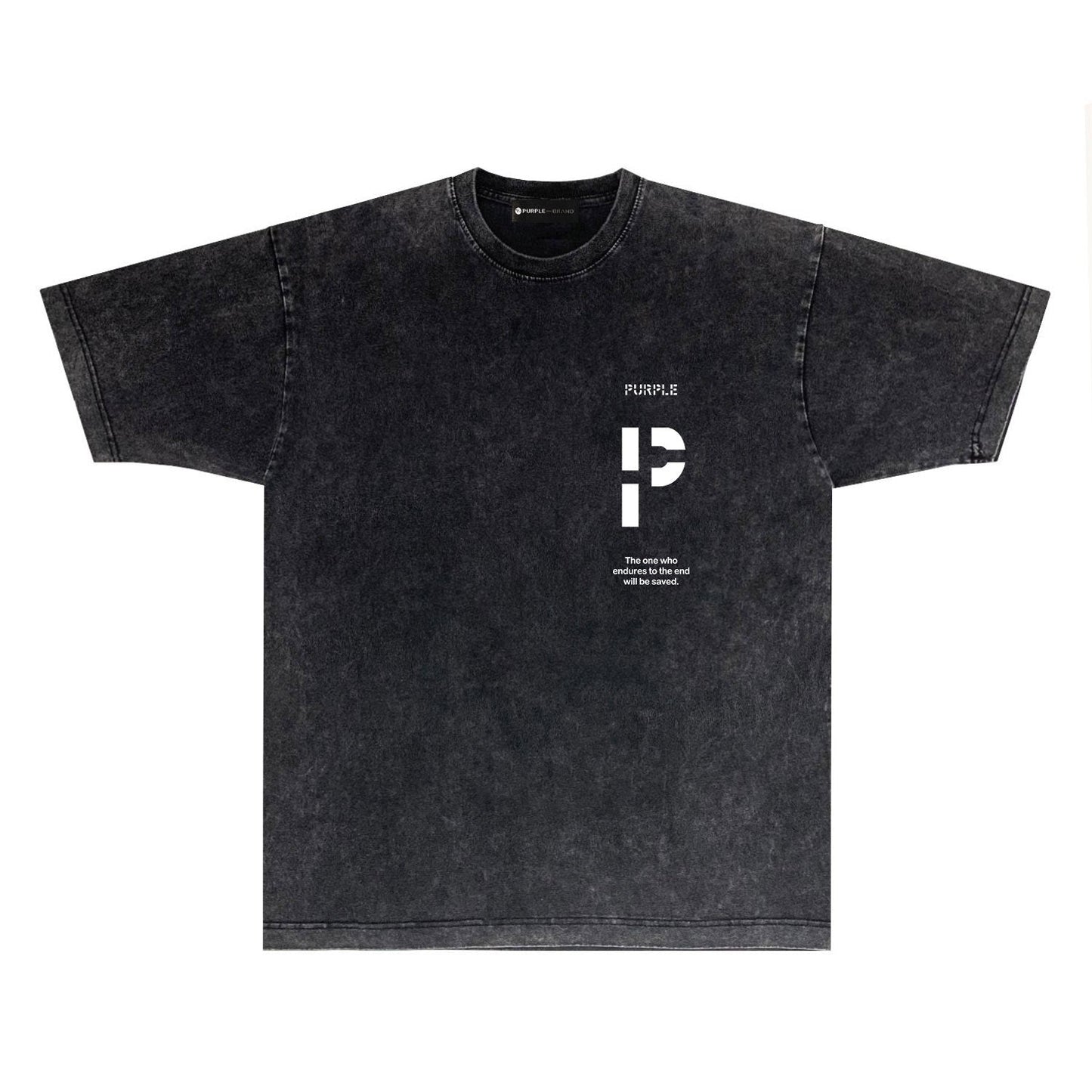 Purple Brand Distressed T Shirts Short Sleeve