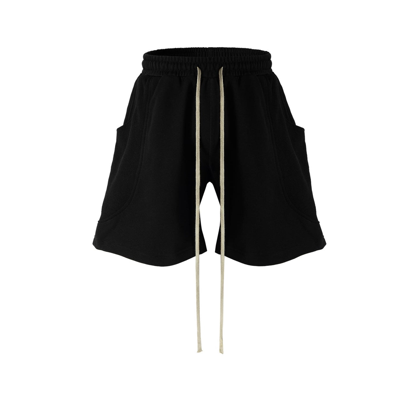 MIJKO Mens Shorts Spliced Side Large Pockets Shorts