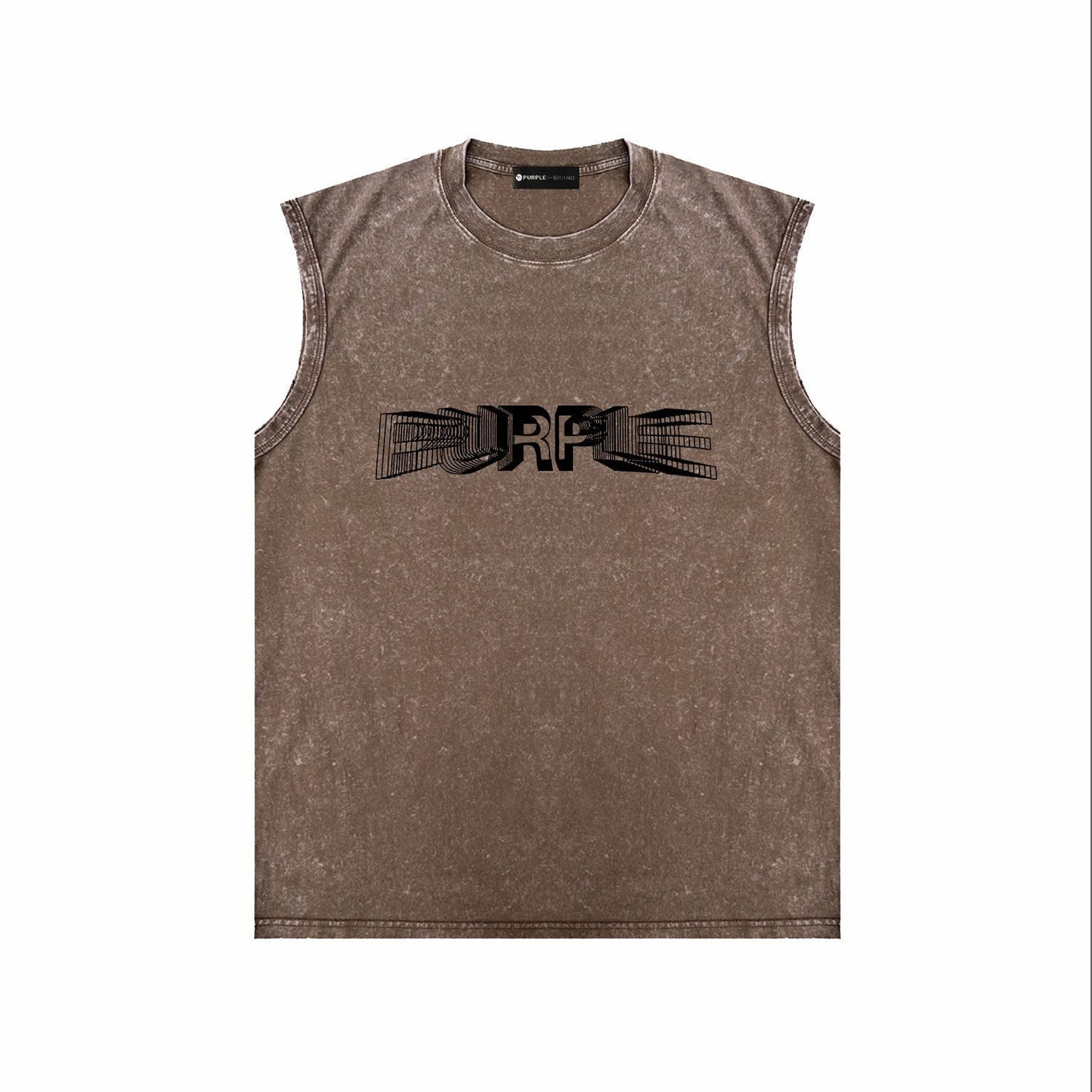 Purple Brand Distressed Tank T Shirts Distressed Sleeveless T-shirt Vest