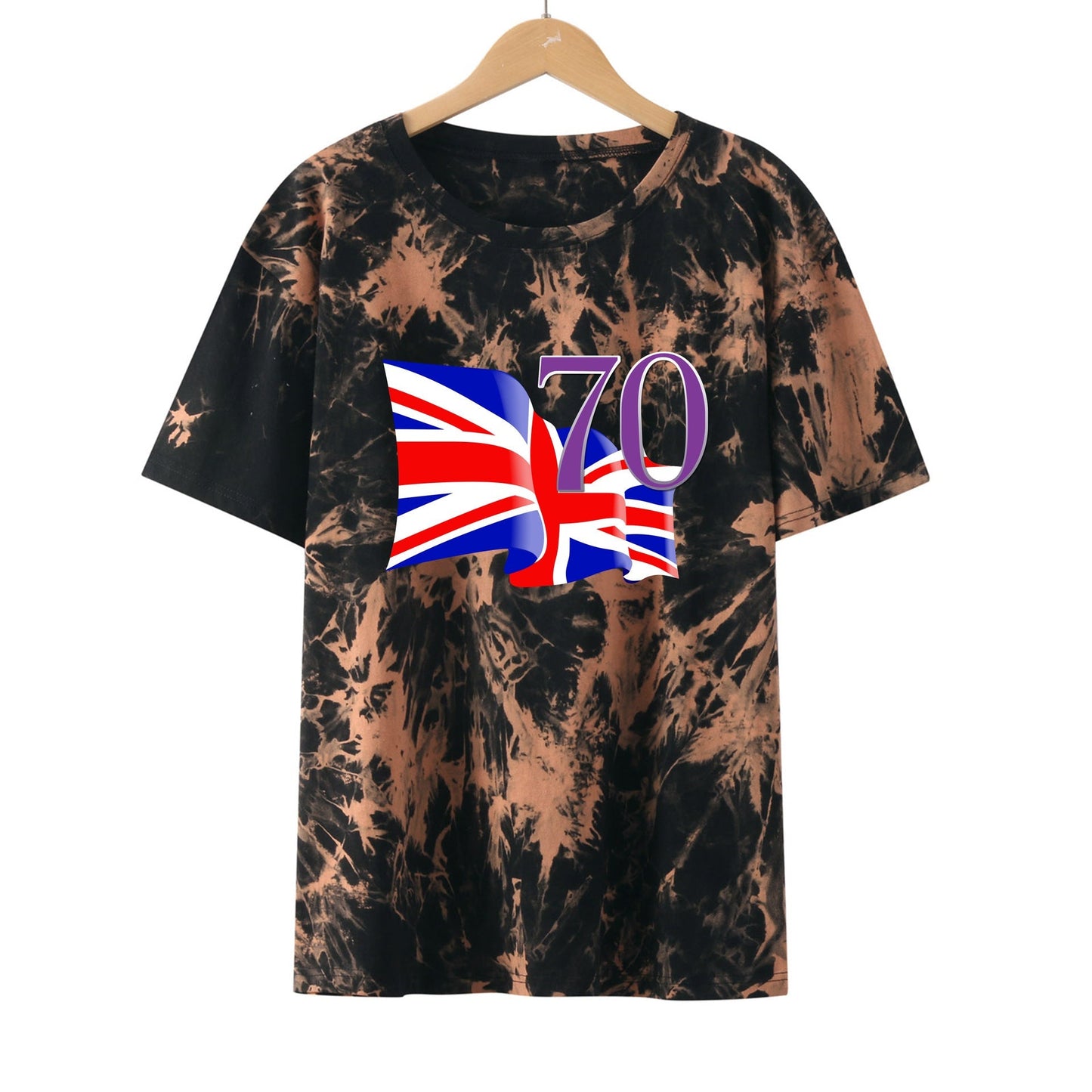 Inspired by Queen's Platinum Jubilee 2022 Elizabeth 70 Years T-shirt Loose Crew Neck T-shirt