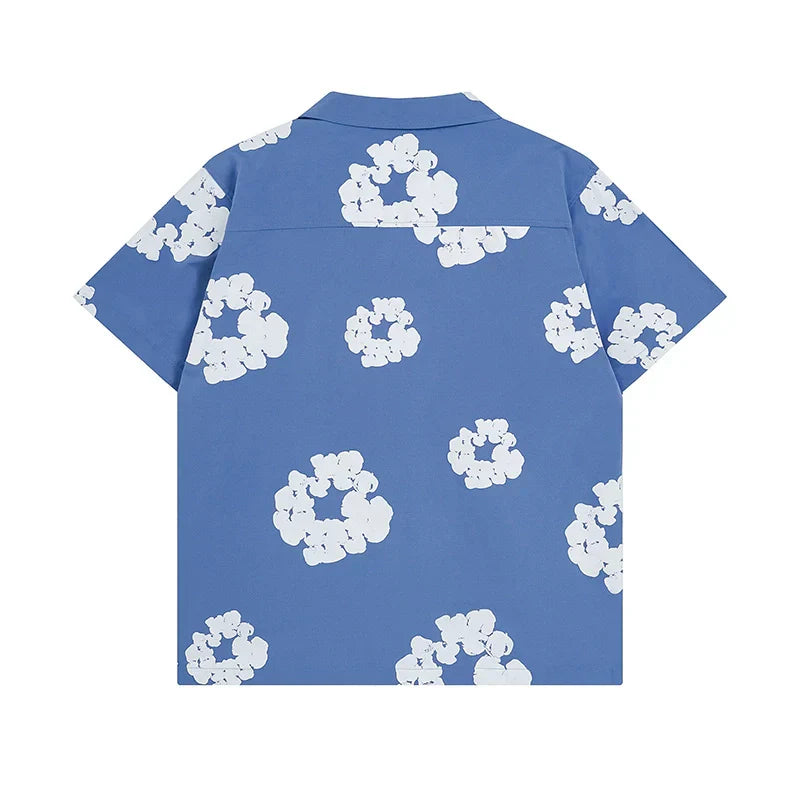 Denim Tears Outfit:T Shirt/Shorts (Separate Purchase Options) Shirt Loose Shorts Men and Women Casual Suit