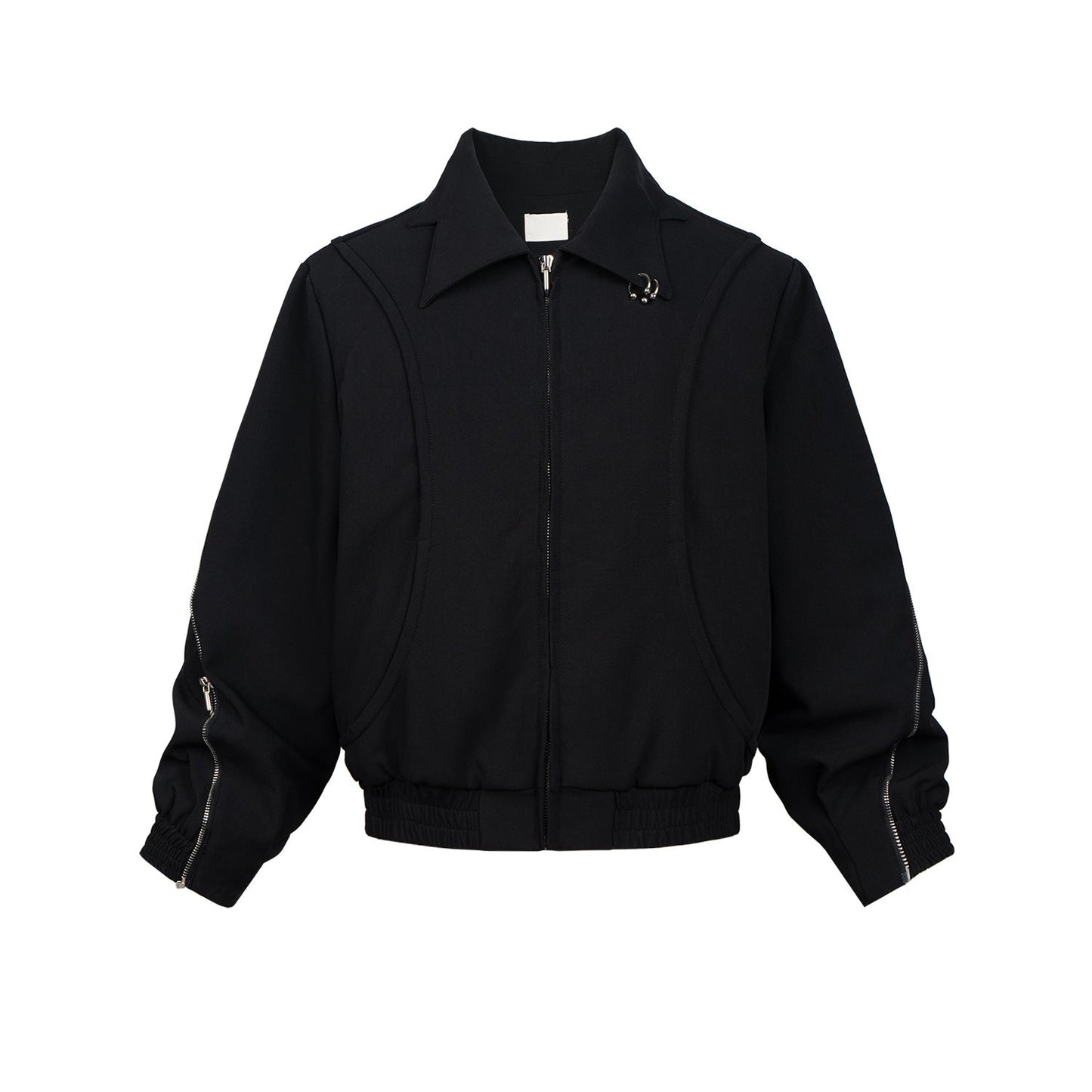 MIJKO Men's Jacket Two-way Zipper Minimalist Temperament Jacket