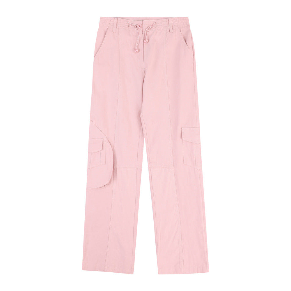 Men Sweatpants Casual Trousers Men's Loose Straight Wide Leg Pants Sports Overalls