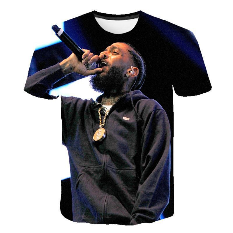 Nipsey Hussle T Shirts 3D Digital Printing Words
