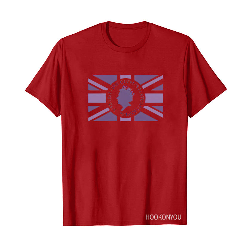 Inspired by Queen's Platinum Jubilee 2022 Elizabeth 70 Years T-shirt Graphic Print Crew Neck Short Sleeve