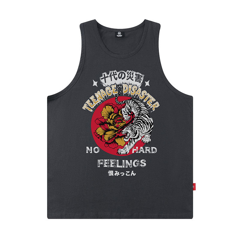 Men Vest Hiphop Retro Sleeveless T-shirt