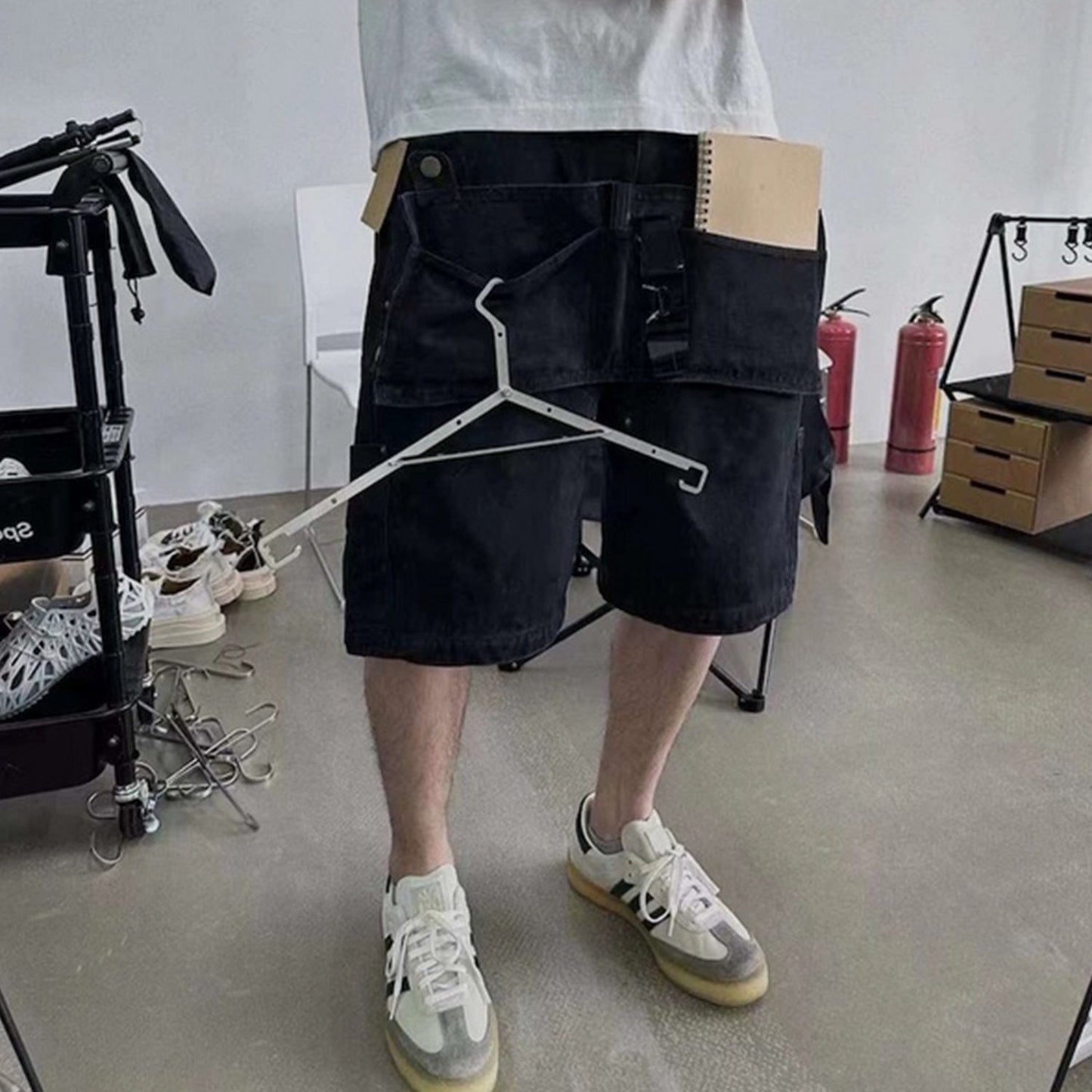 MIJKO Mens Shorts Detachable Shorts