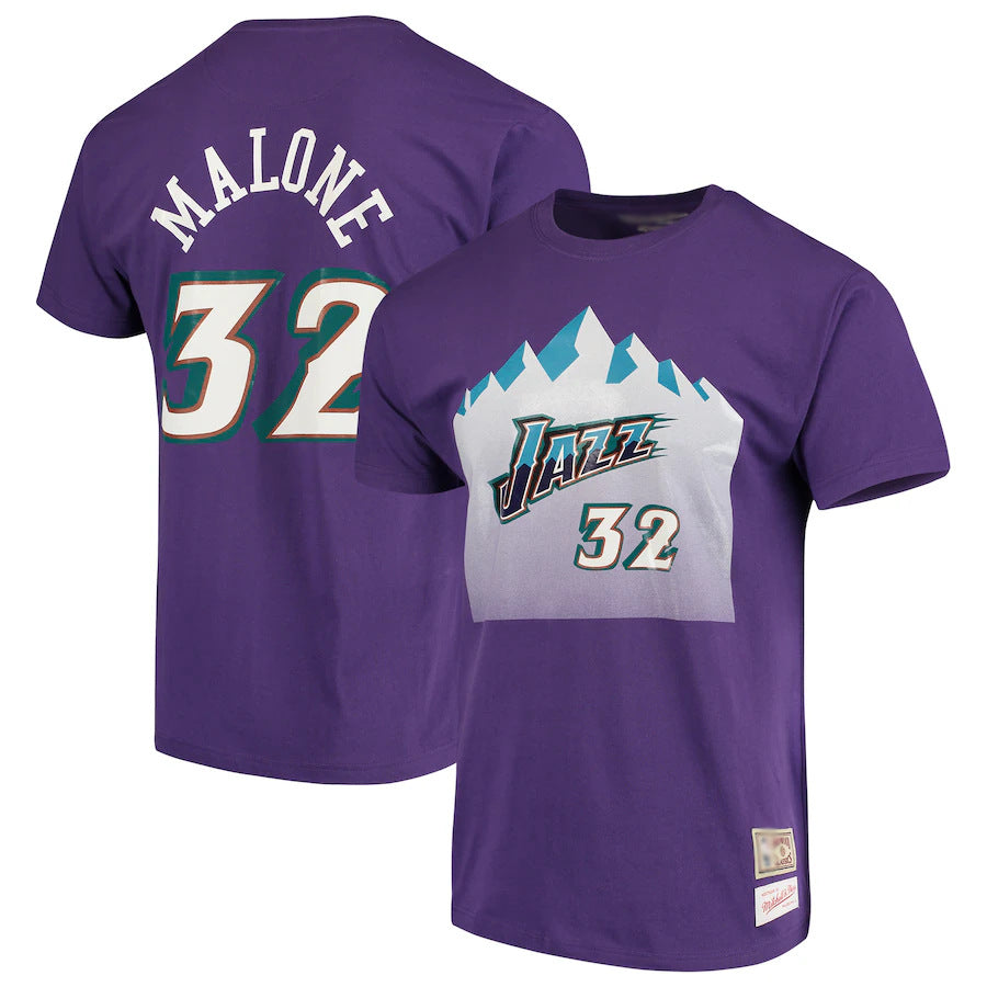 NBA T-Shirts NBA Jersey T-Shirt Jazz Basketball Jacket Short Sleeve Loose