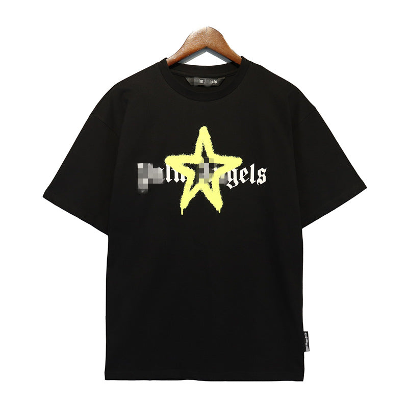 Palm Angle T Shirts Five-Pointed Star Printed Short Sleeve T-shirt
