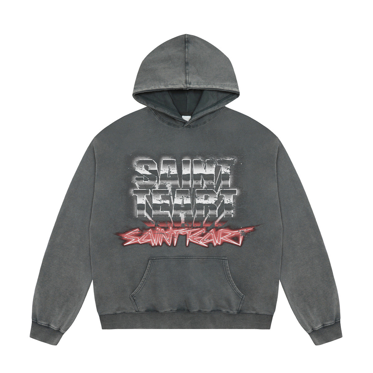 Unisex Hoodies Saint Michael Old Loose Sweater Hoodie