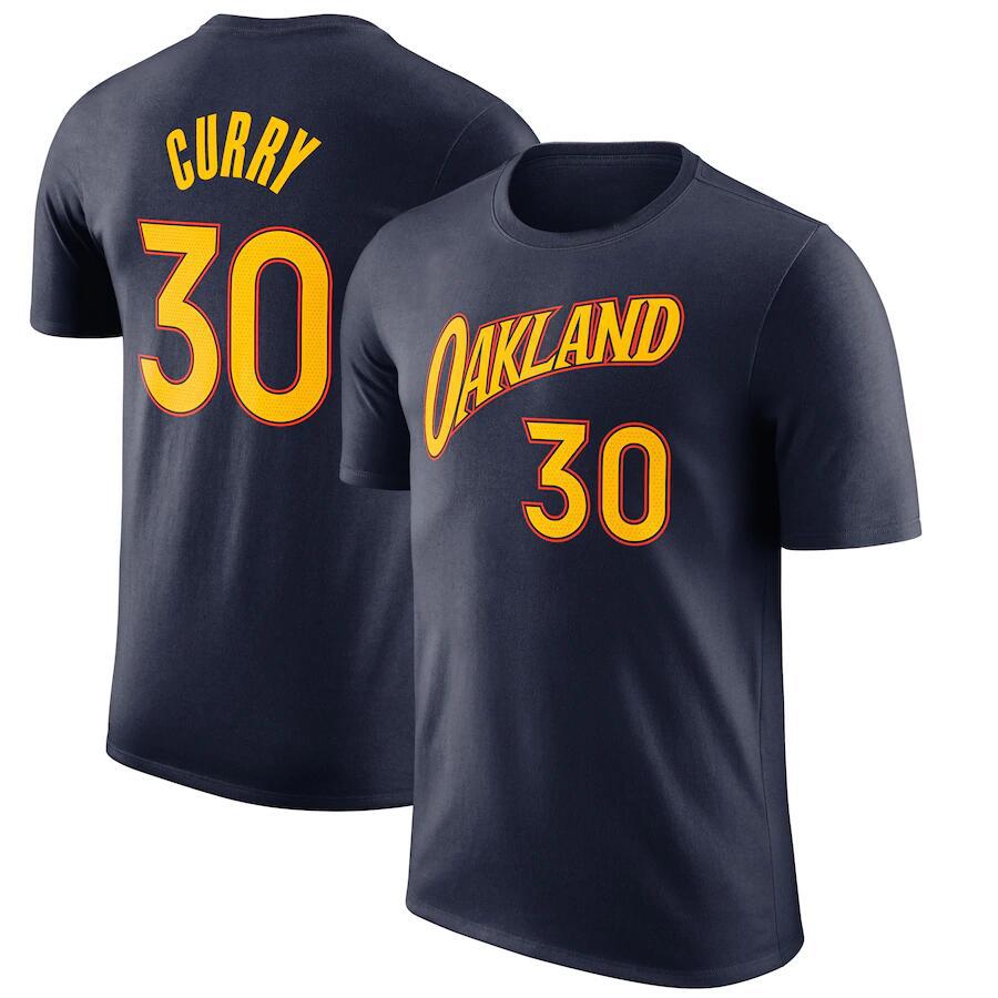 NBA T-Shirts NBAT Shirt Warriors Curry Thomson Green Basketball Jacket Short Sleeve