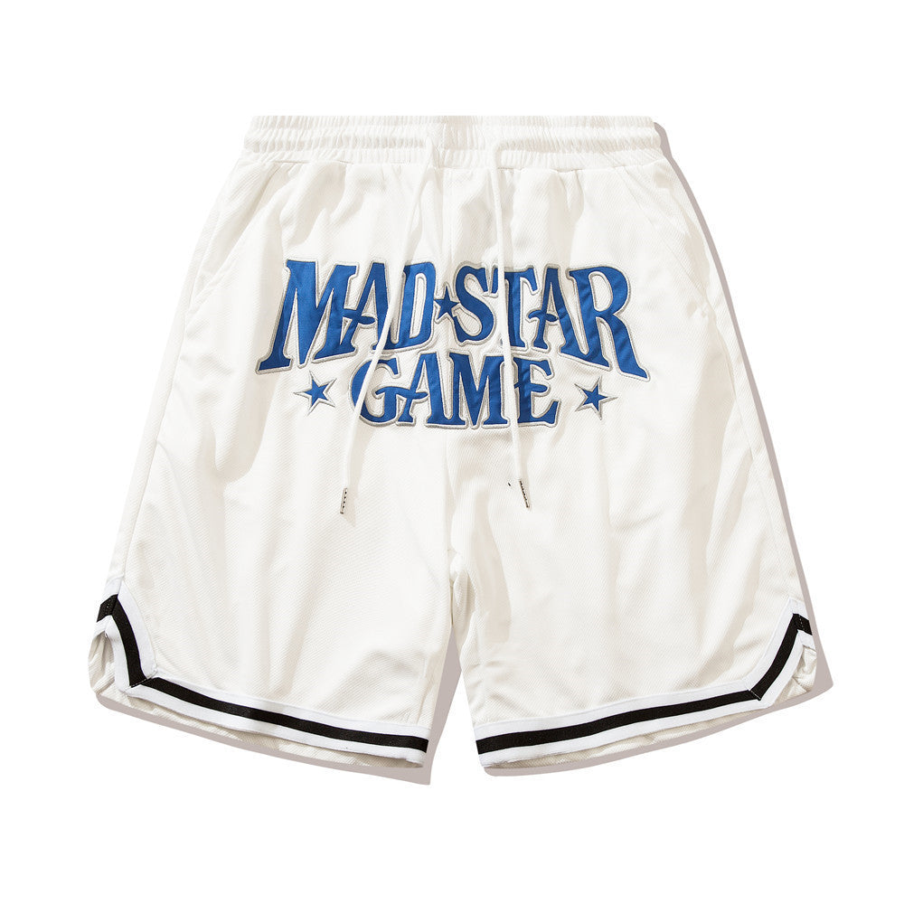 Men Shorts Embroidered Sports Style with Letters Shorts Thin