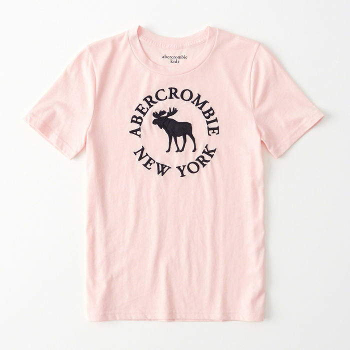 New Women's Short Sleeved T-shirt with Letters on The Deer S