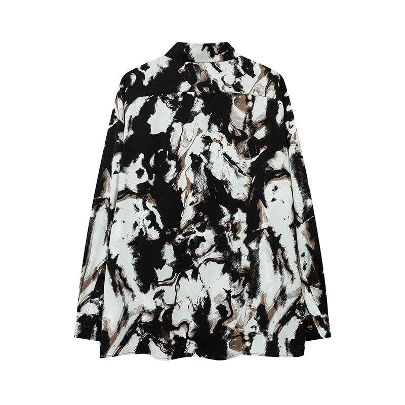 Unisex Vintage Shirt Autumn/Winter Long Sleeve Shirt Jacket