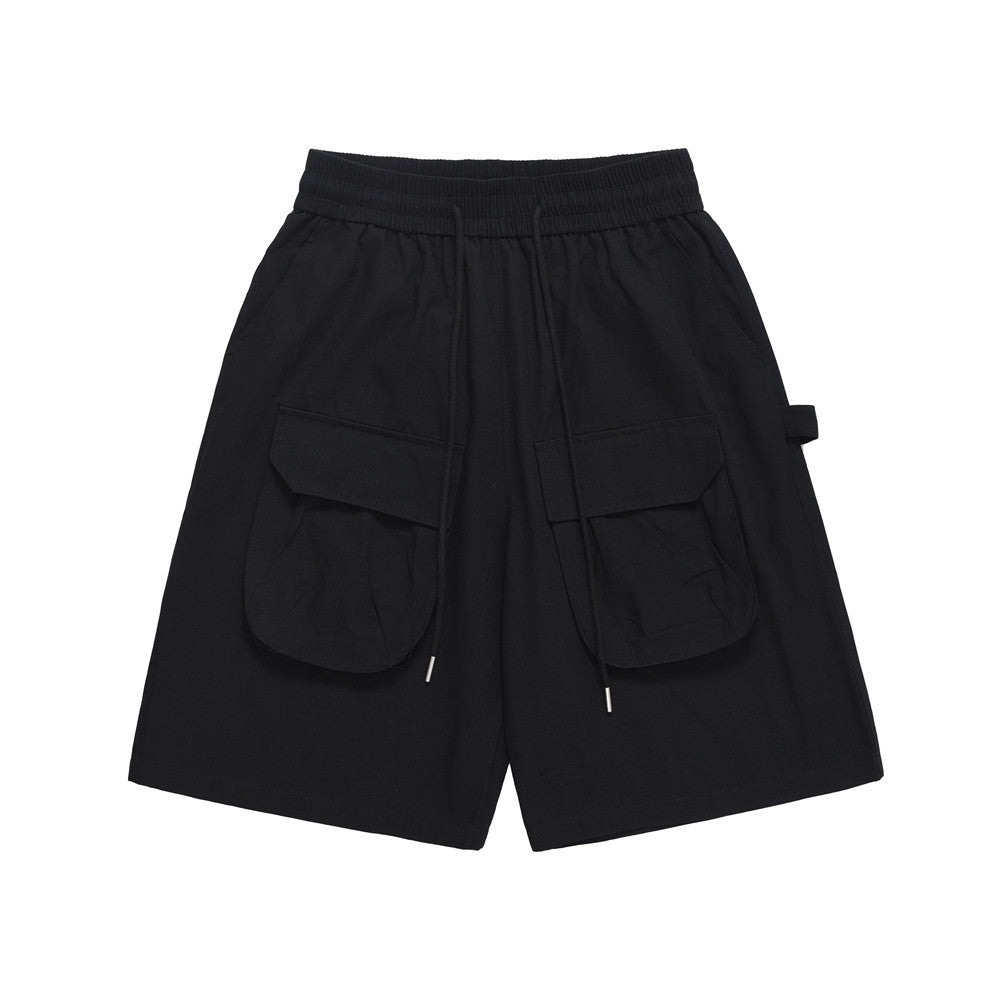 Men Shorts Multi-Pocket Workwear Loose Casual Summer Breathable