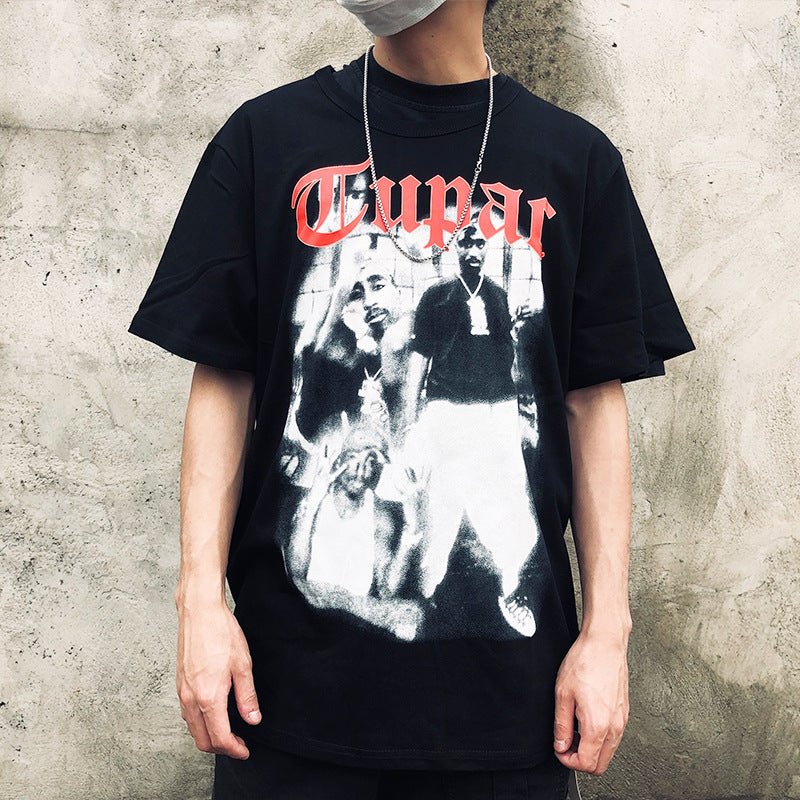 Vlone T Shirts V Printed Short Sleeve T-shirt Men and Women Loose High Street Half Sleeve