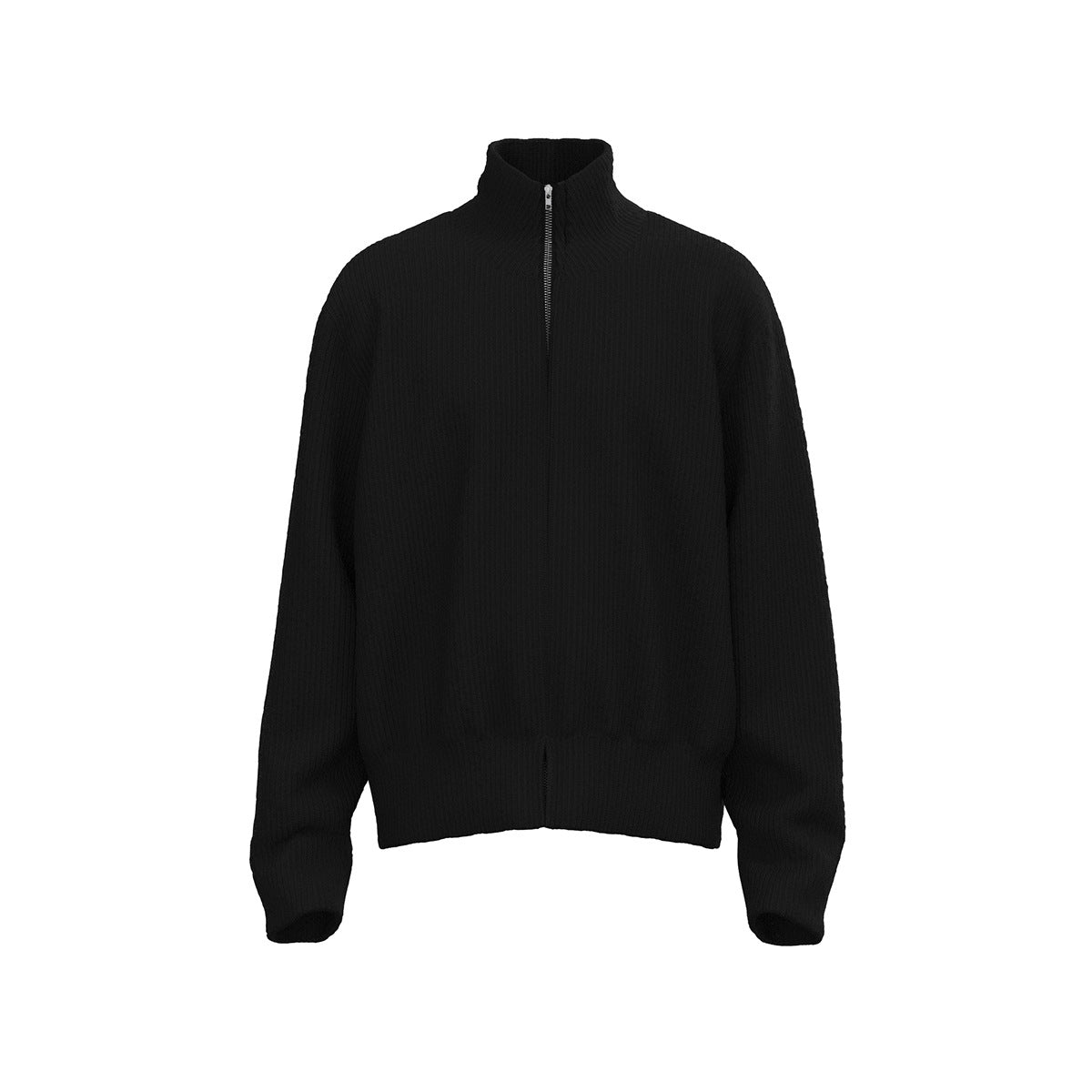 Unisex Sweater Turtleneck Zip Cardigan Sweater