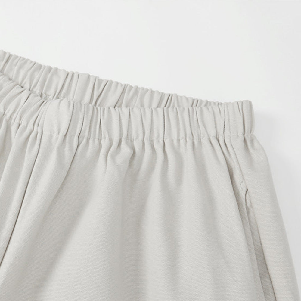 Men Sweatpants Casual Pants Men's Pleated Knee Loose Straight Sports Trousers