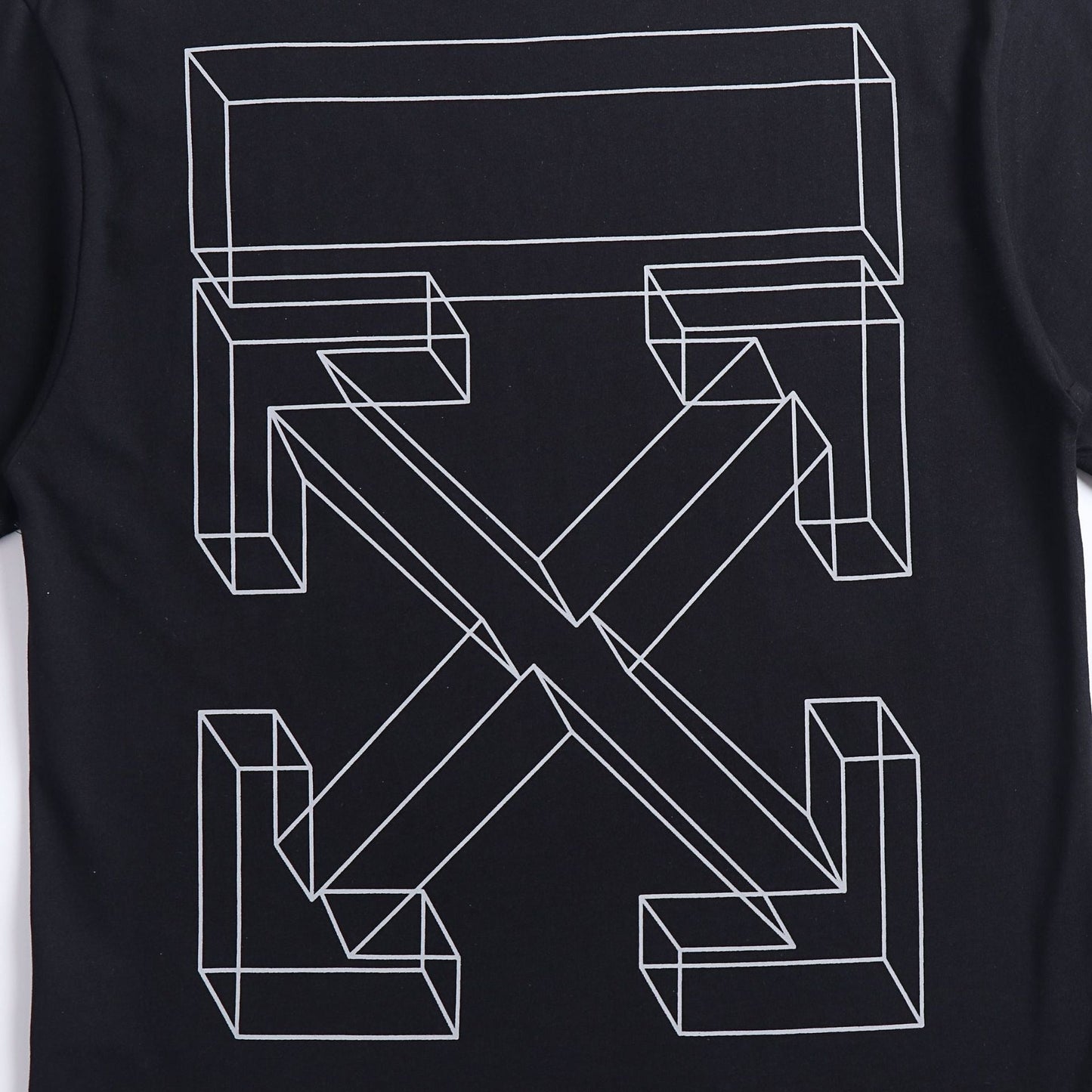 Ow T Shirts Three-Dimensional Sketch Arrow Men and Women