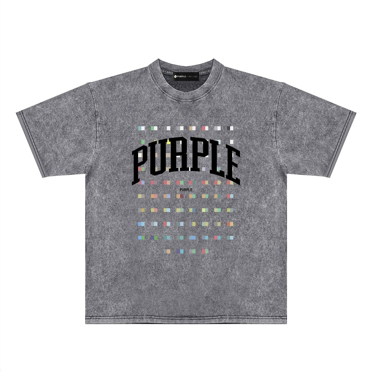 Purple Brand Distressed T Shirts Short Sleeve