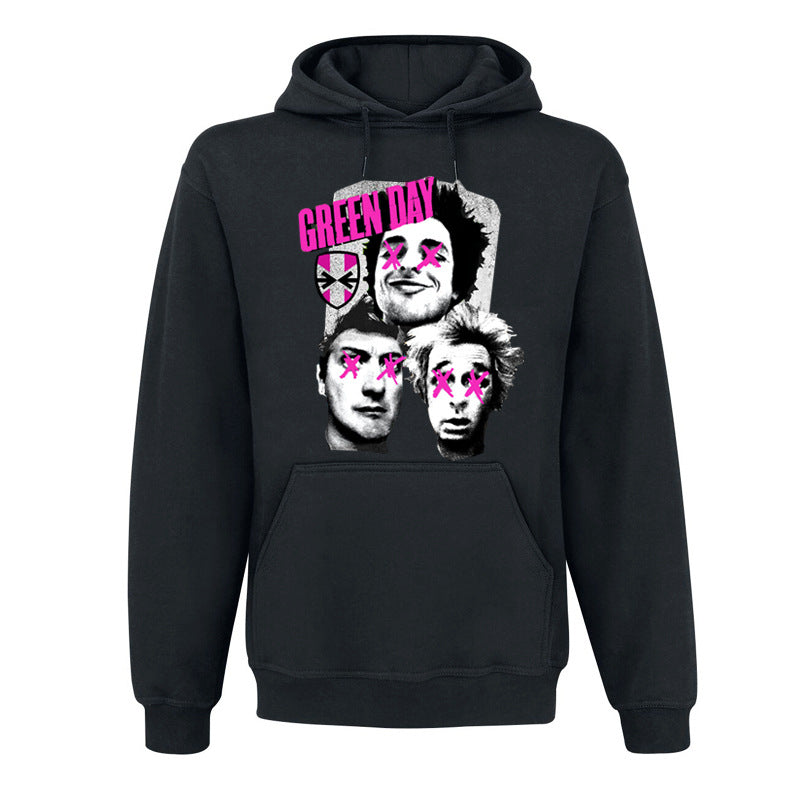 Green Day Hoodie Rock Loose