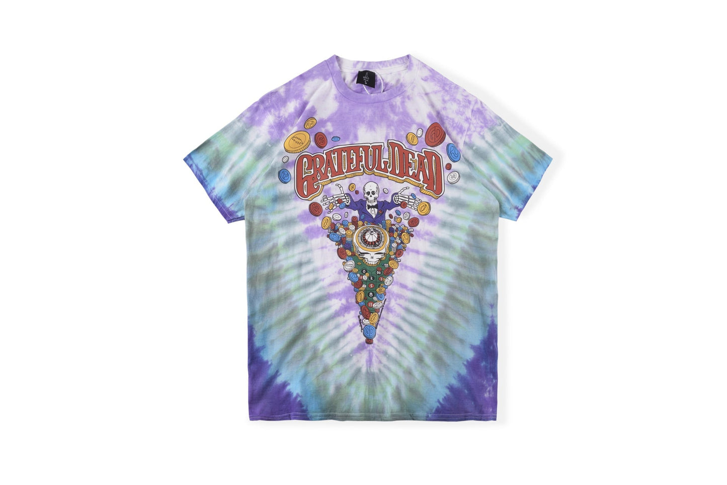 Cpfm T Shirt Skull Tie-Dye Color Matching Men's T-shirt