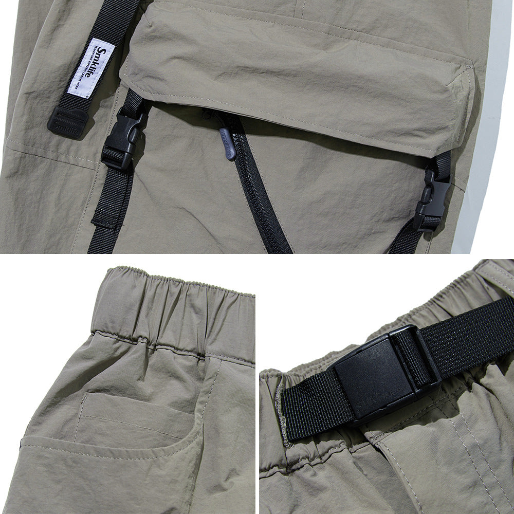 Men Shorts Tooling Sports Loose Multi-Pocket