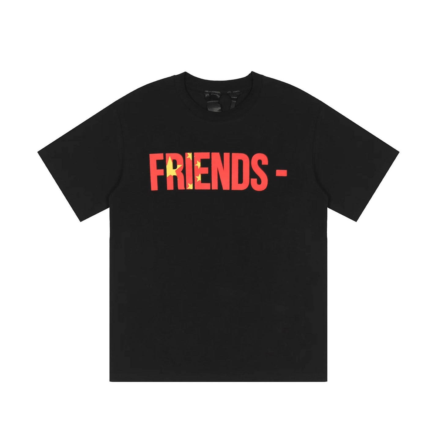 Vlone T Shirts the Five-Starred Red Flag Nurse Large V Printed Short Sleeve T-shirt Men and Women High Street Half Sleeve
