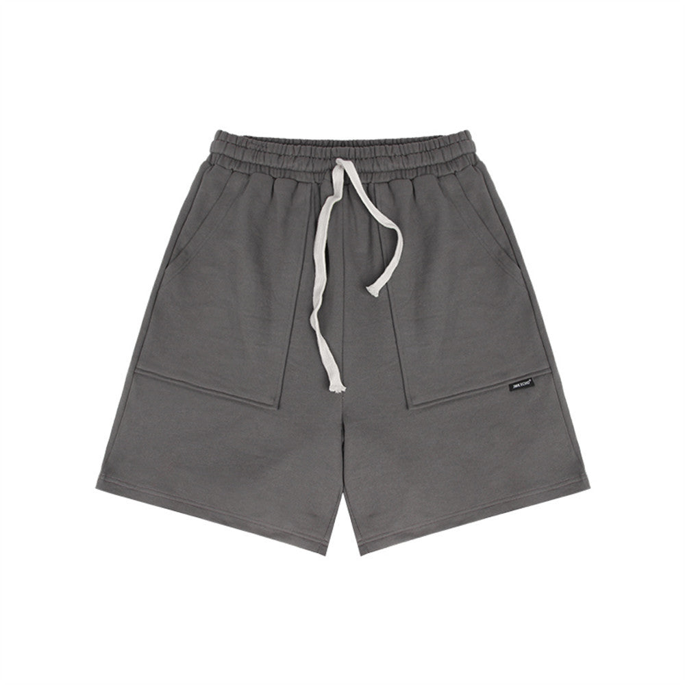Men Shorts Sports and Leisure Summer Simplicity Solid Color Loose