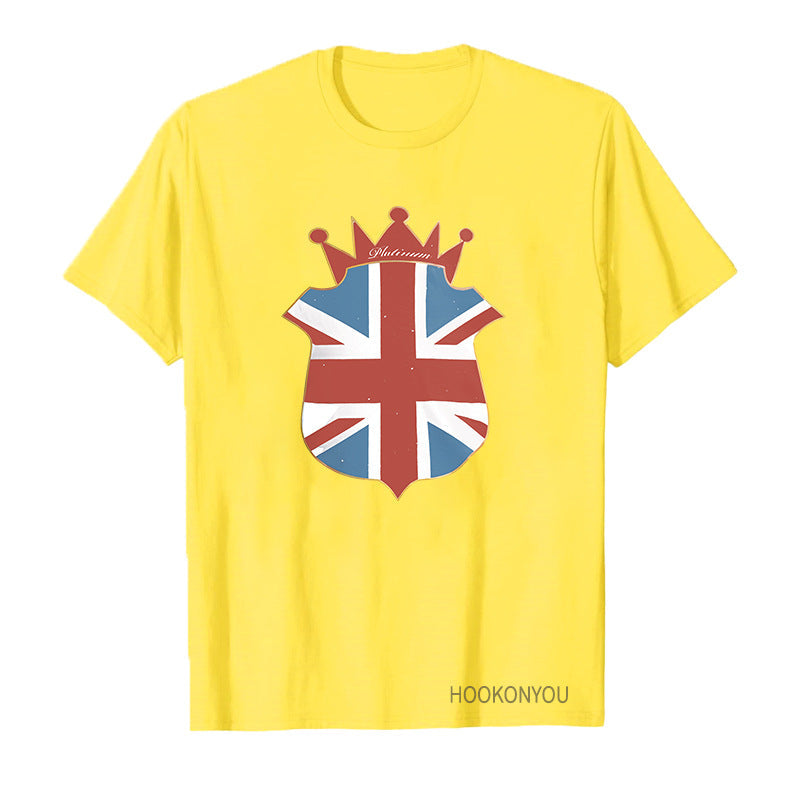 Inspired by Queen's Platinum Jubilee 2022 Elizabeth 70 Years T-shirt Short Sleeve T-shirt