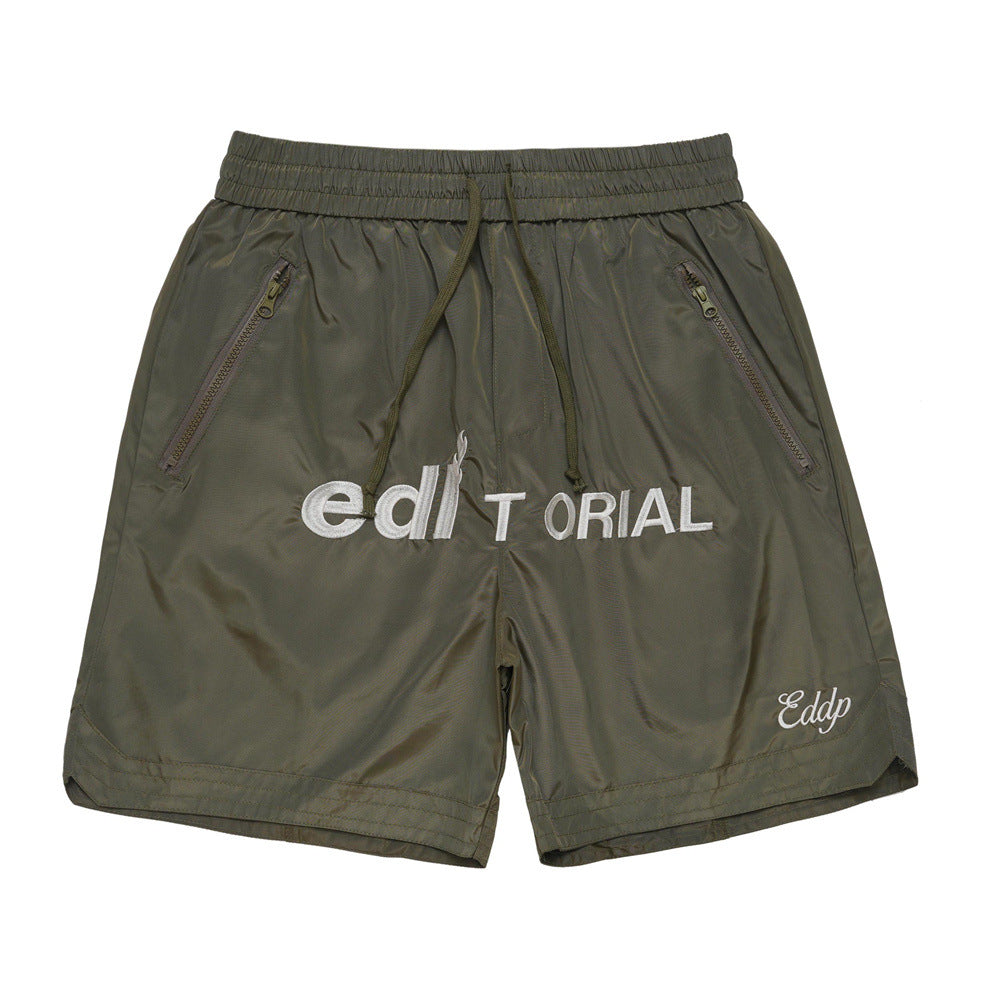 Men Shorts Embroidery Basketball Shorts Summer Thin Quick-Drying
