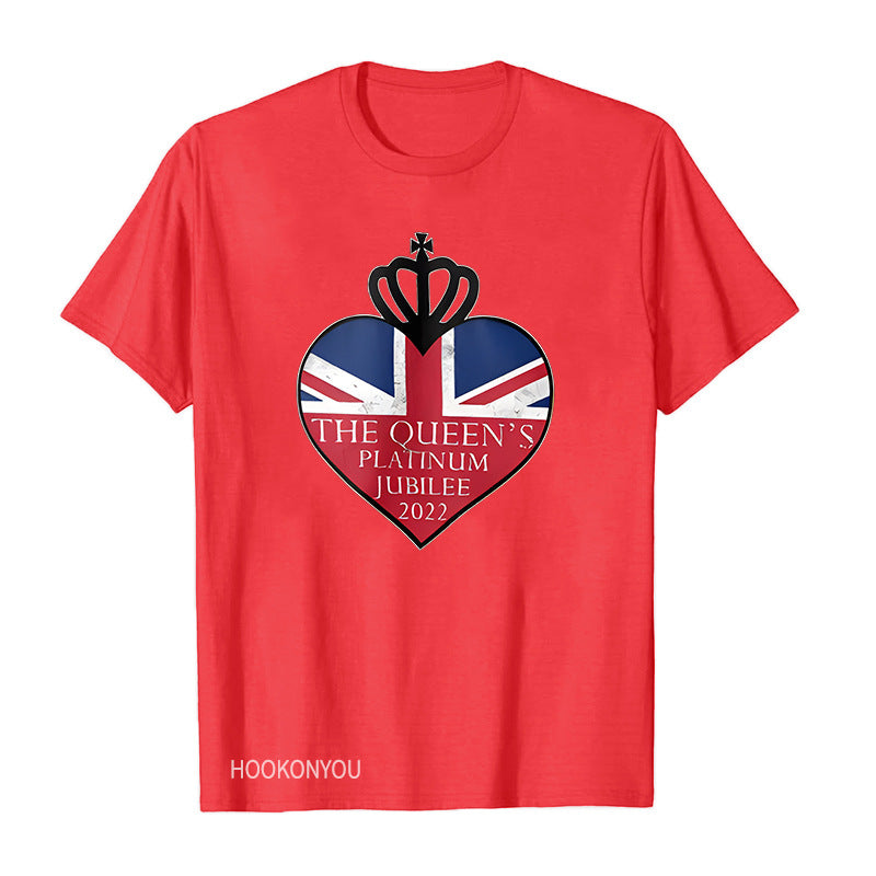 Inspired by Queen's Platinum Jubilee 2022 Elizabeth 70 Years T-shirt Pattern Printing